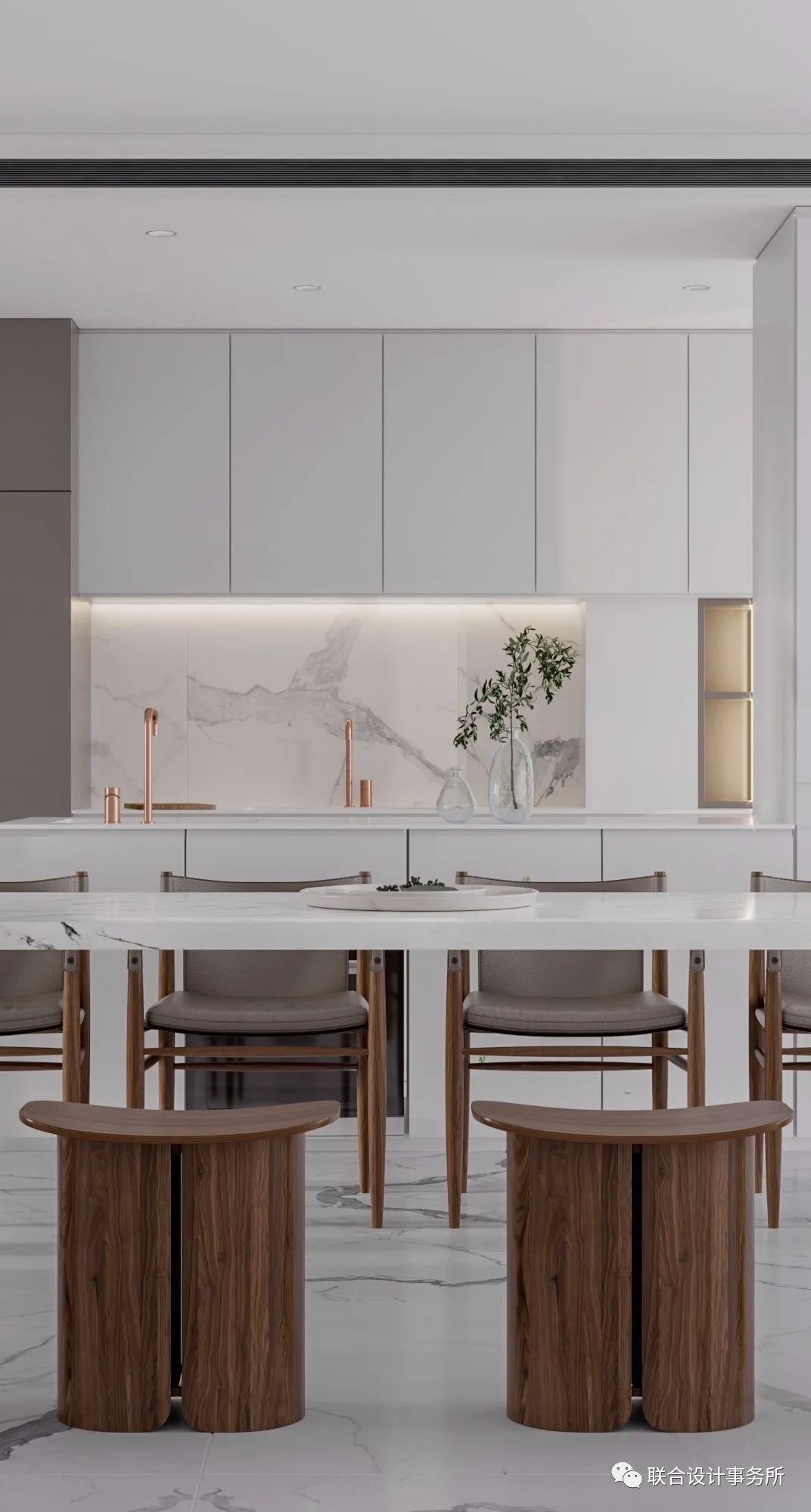 黑白灰的极简艺术空间-10