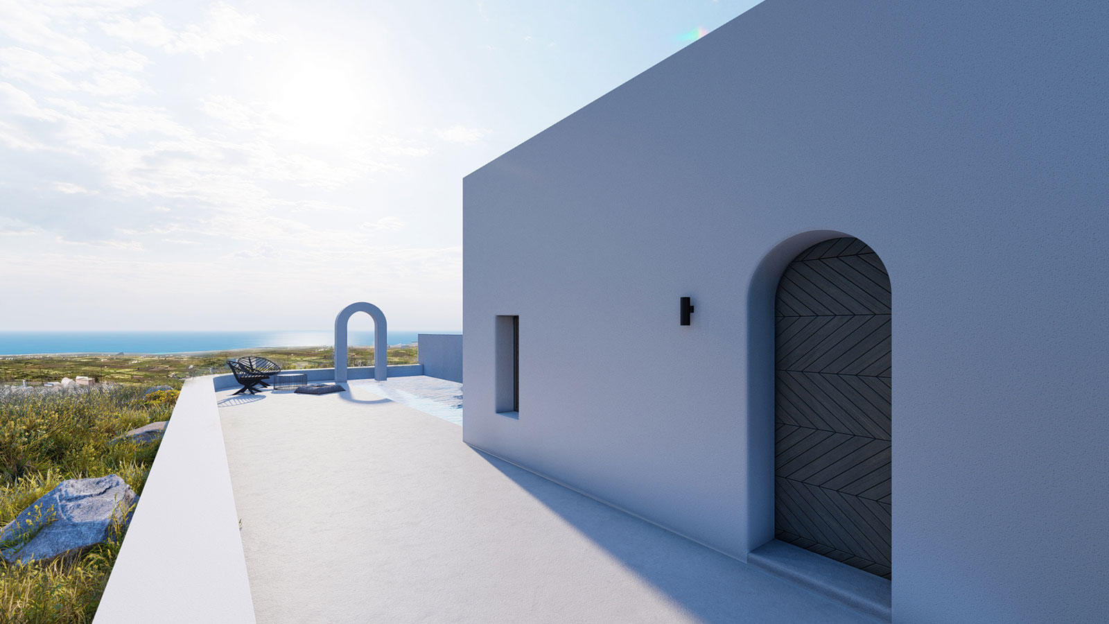 Arched residencies in Santorini island | iraisynn attinom-21