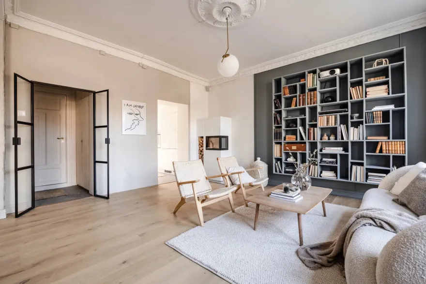 奥斯陆的一套装饰柔和现代风格的公寓-4