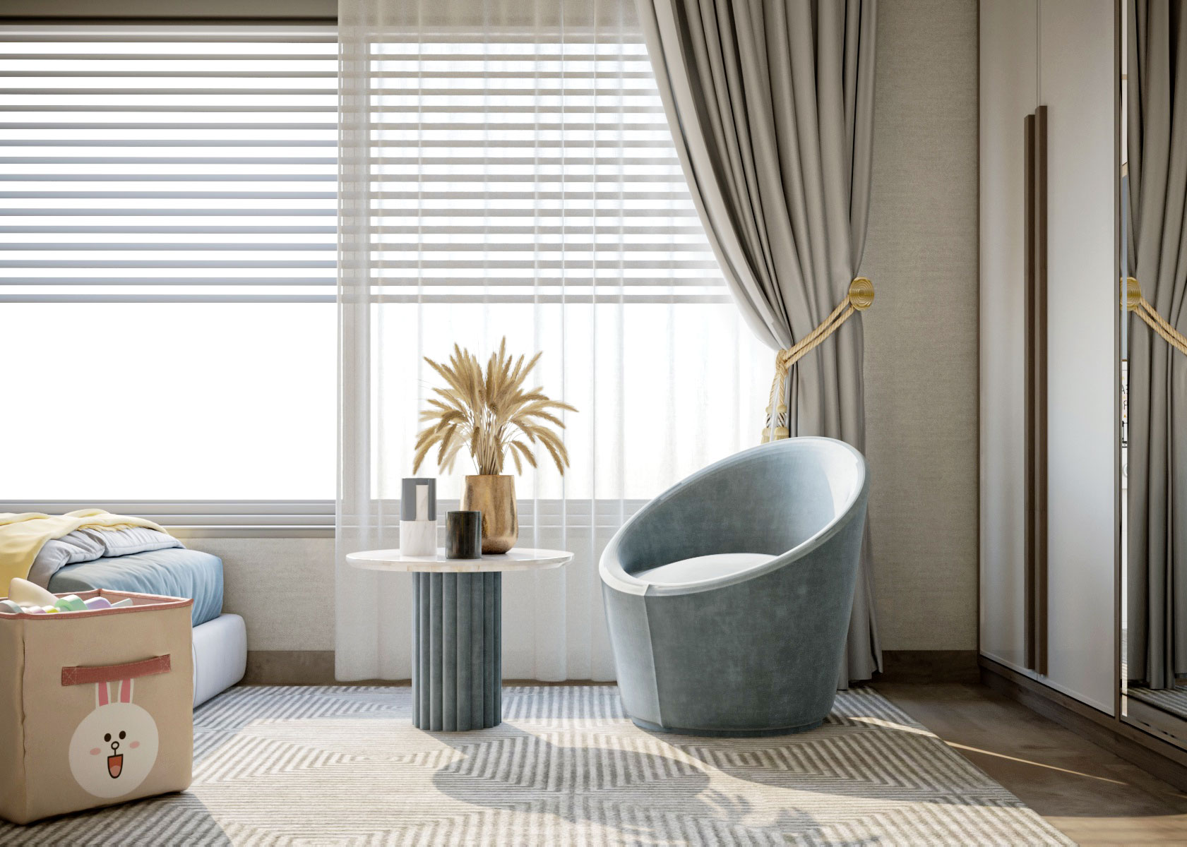 双人男孩卧室  孩子们丨沙特阿拉伯丨Dezane studio-5