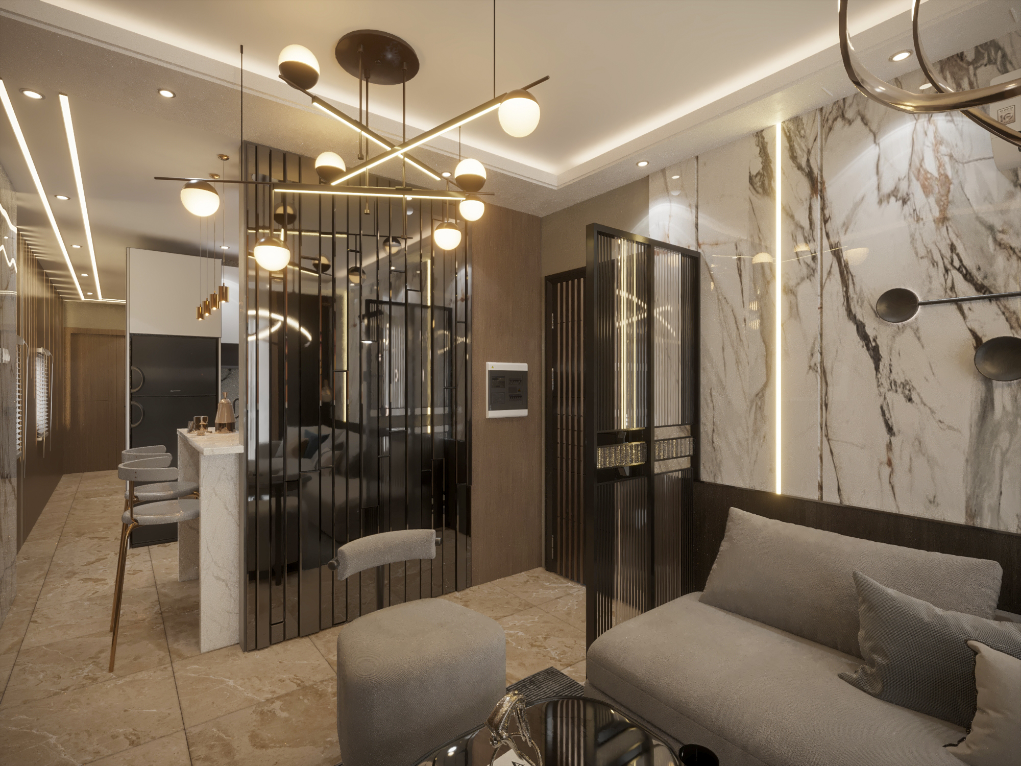 Apartment House 80 Meter Interior Modern Design-22