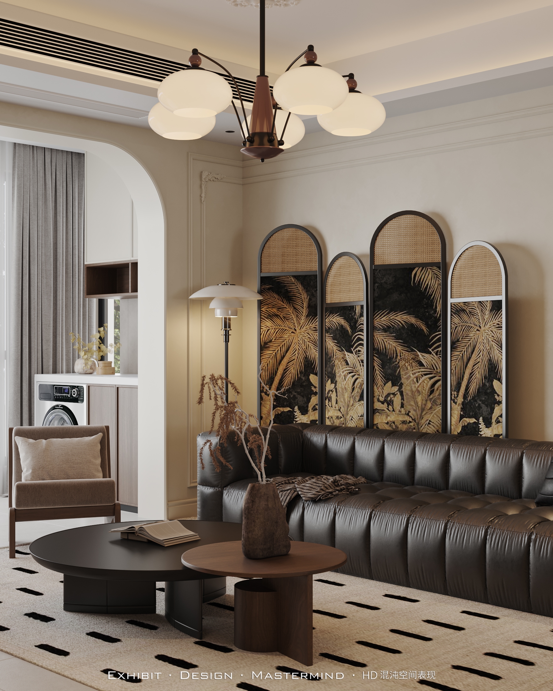 法式中古风 客餐厅 X 混沌空间表现-3