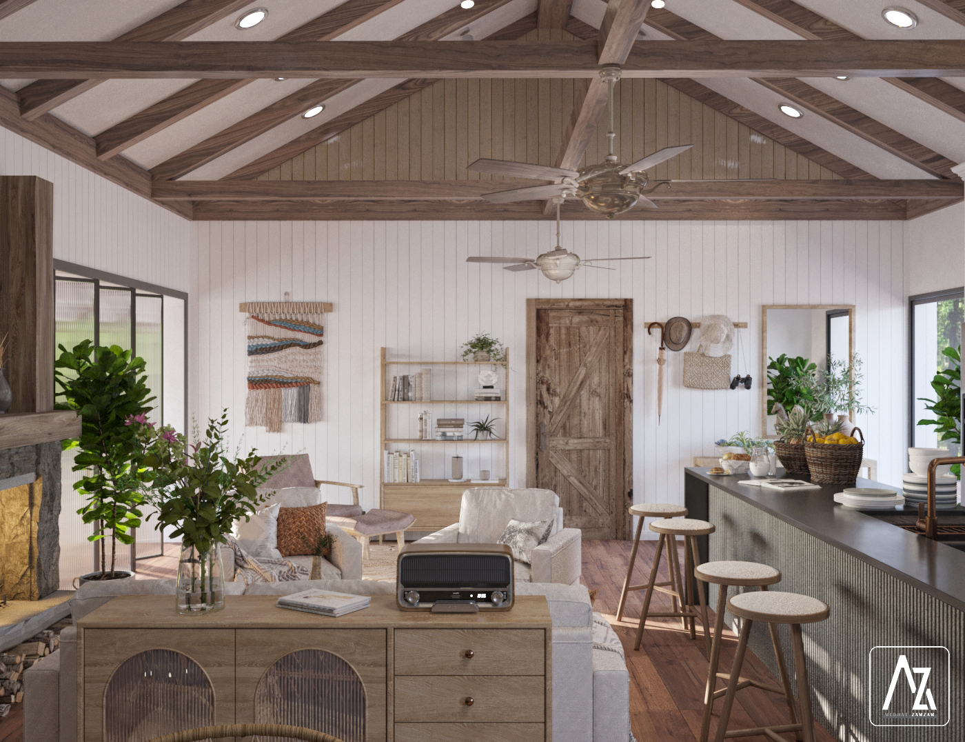 Farmhouse Lounge & Kitchen-2