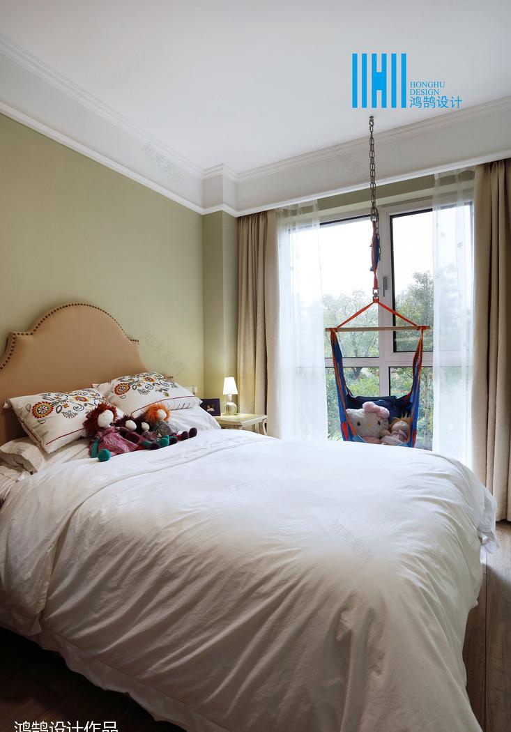 鸿鹄设计丨平层美式混搭 | 飞行员家庭的轻松自然生活-40