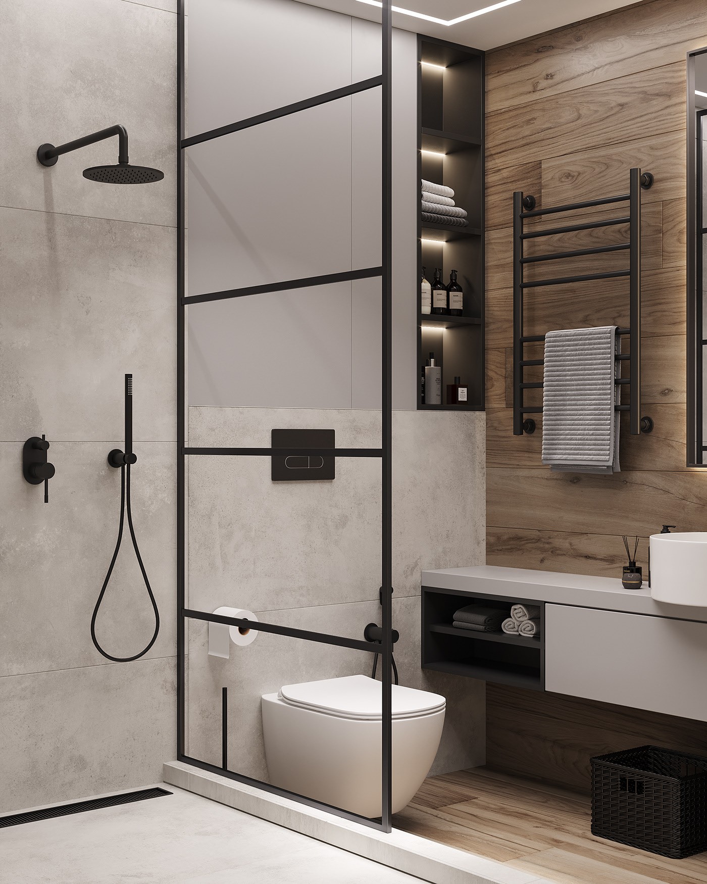 深色系小空间公寓设计 别样的精致！-15