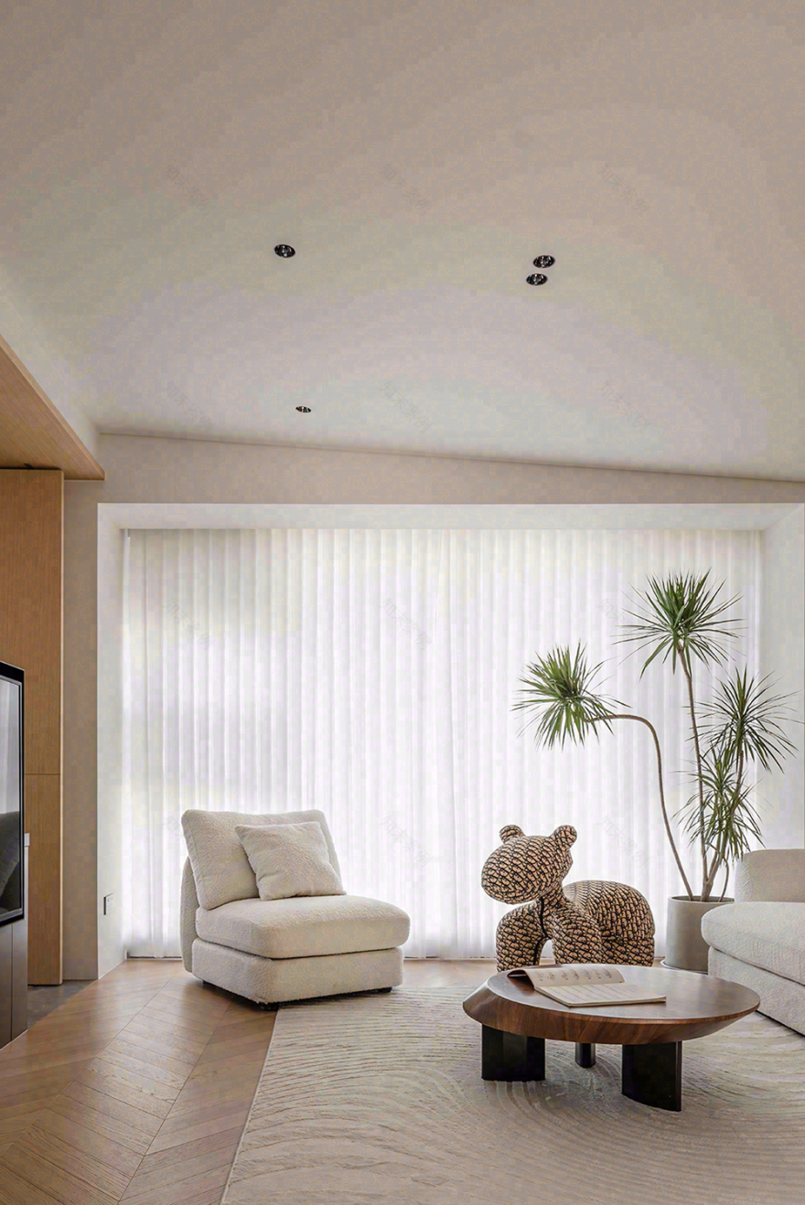 暖色原木风 · 义乌蒲荷花苑住宅设计-3