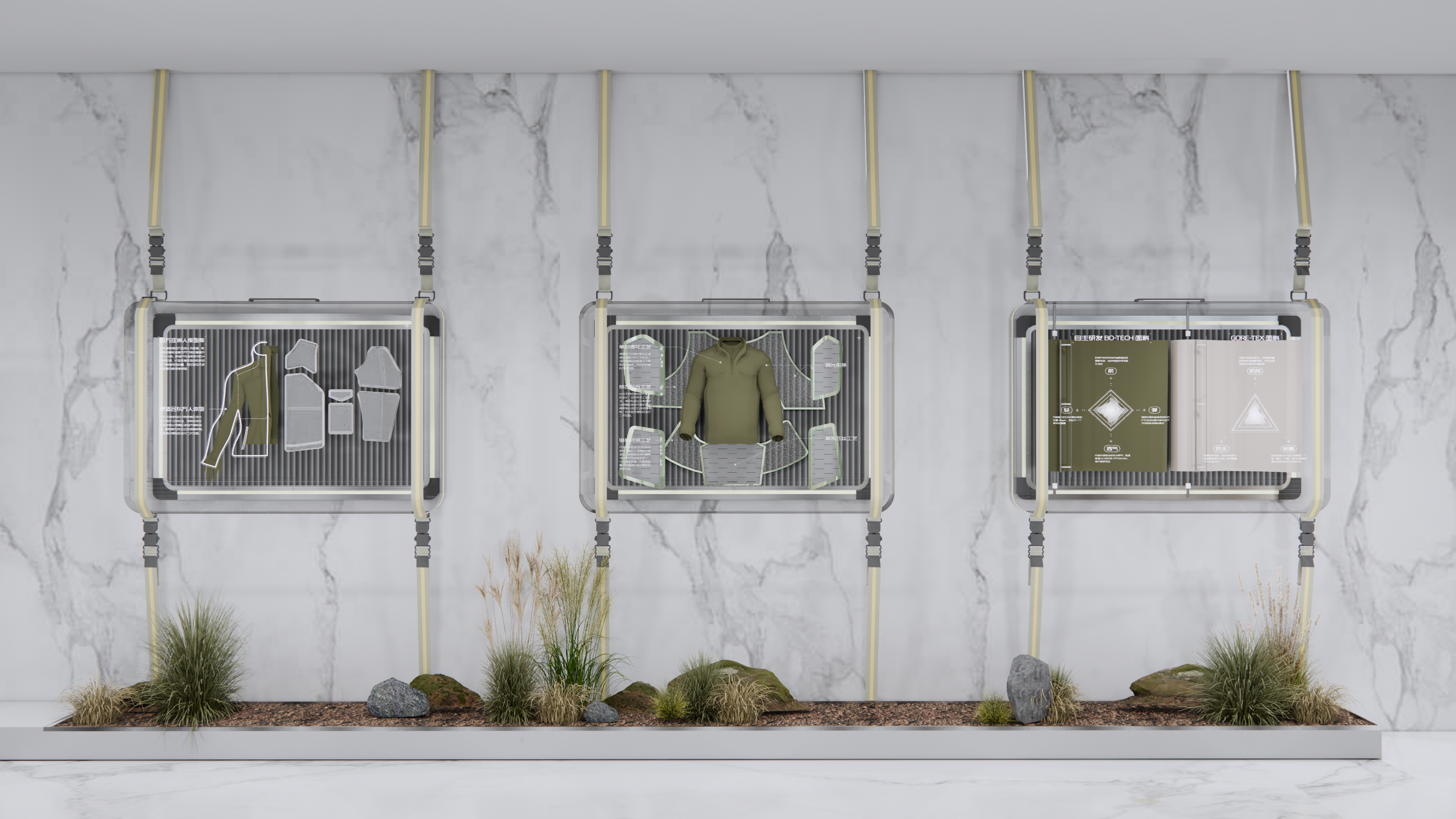 波司登舒适户外橱窗中岛边场设计-10