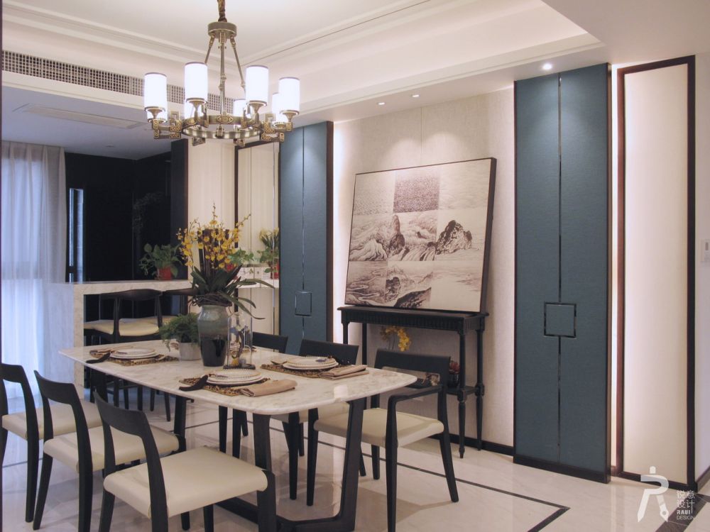 西安锐意设计-- 现代中式紫薇•永和坊 230㎡大宅-14