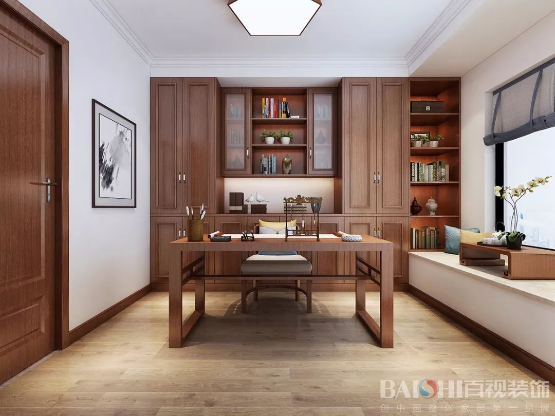 百视设计案例 | 荣盛华府中式/北欧风格的家-23