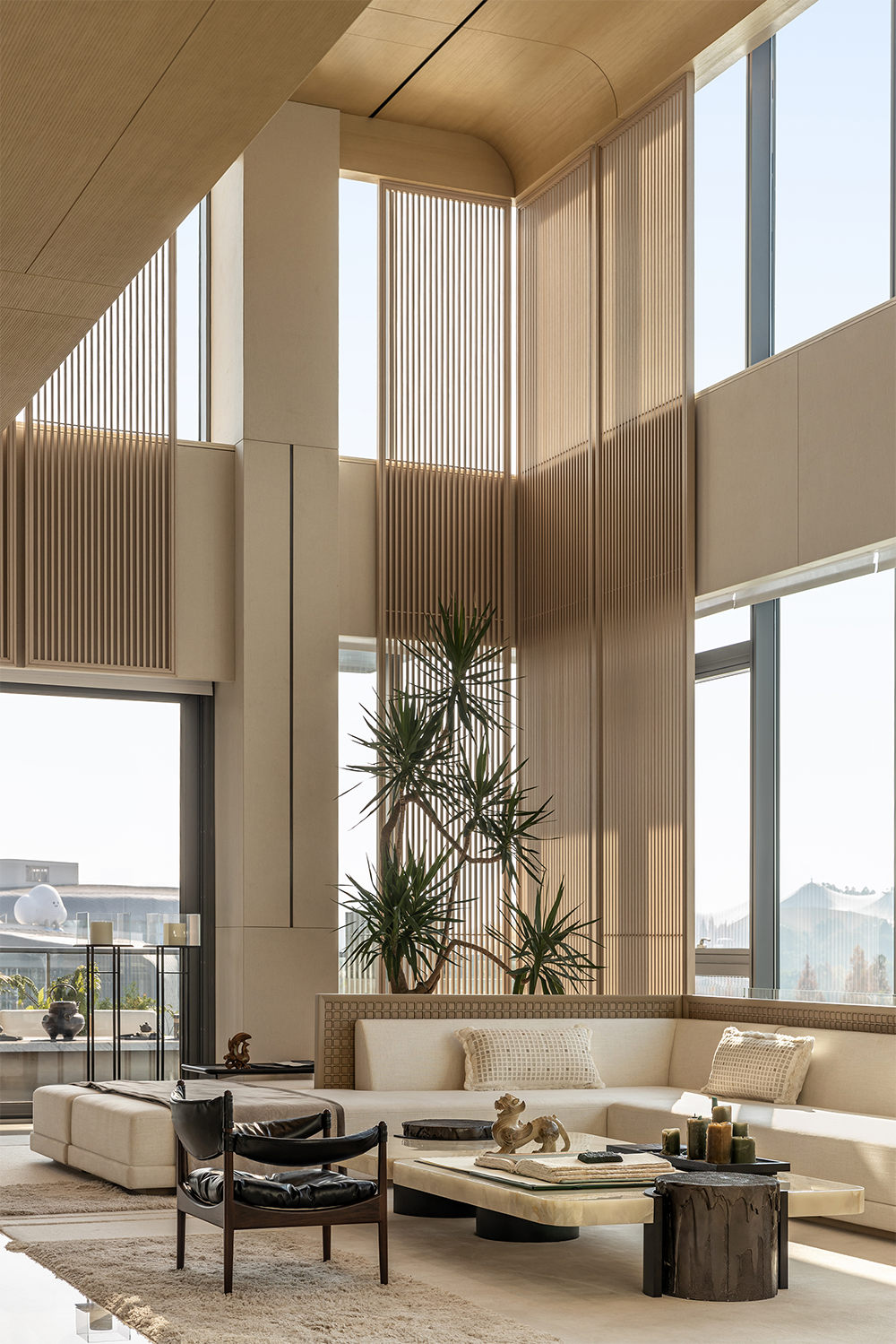 万华成都麓湖黑鉐岛上叠别墅样板间丨中国成都丨深圳市盘石室内设计有限公司,万华室内设计中心-14