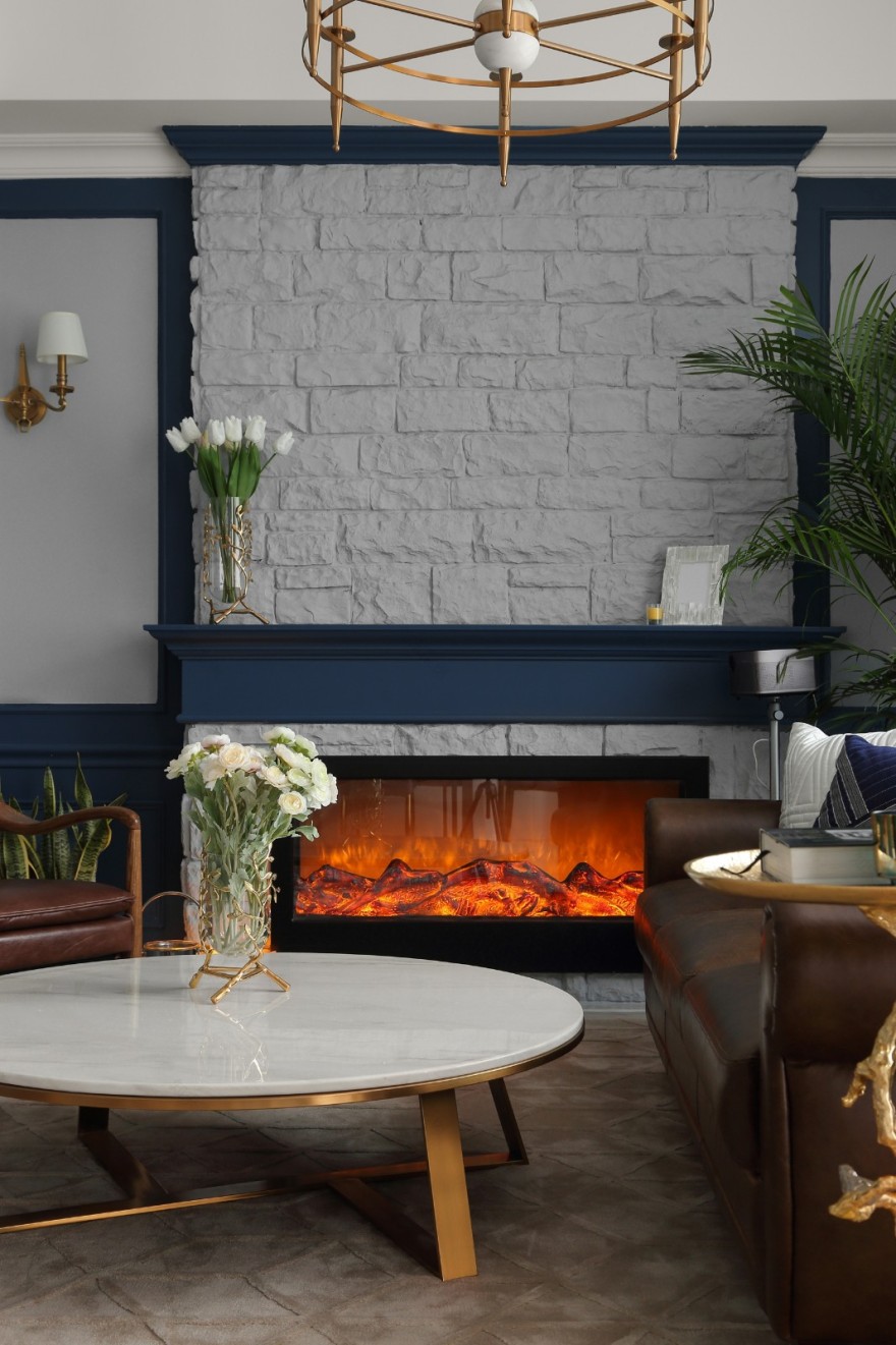 清羽设计 · 成都 178㎡优雅灰蓝家居,打造舒缓港湾氛围-32