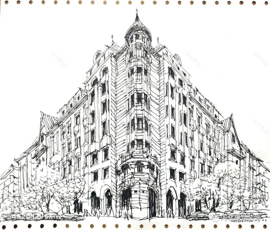 陈力军建筑速写丨中国河北-16