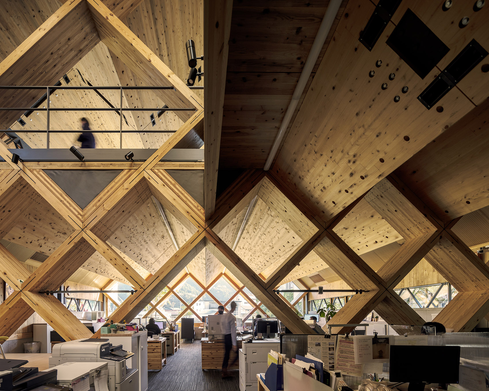 Meiken Lamwood Corp 总部丨日本丨NKS2 architects-20