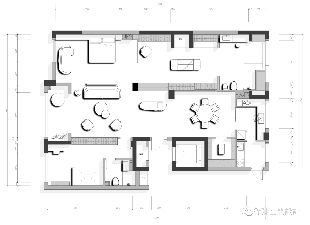 红色枫叶 · 徐弥设计的温馨三室两厅之家丨徐彌空間設計工作室-10