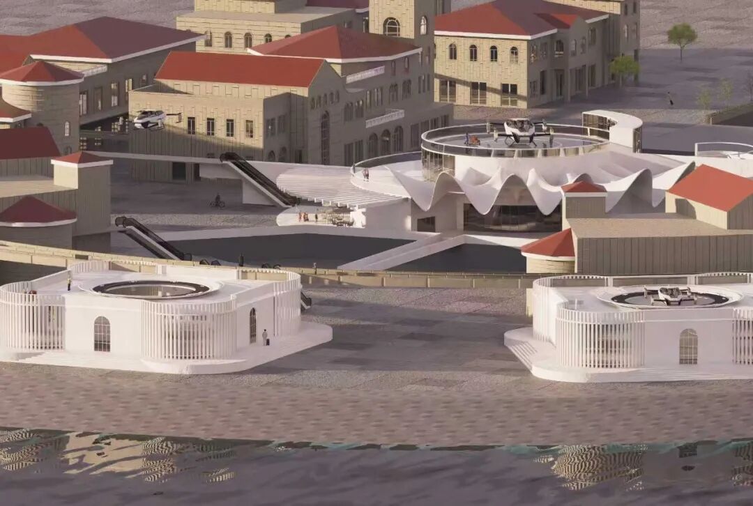 清华美院毕设刷屏！聚焦低空经济，打造eVTOL交通文旅综合体，还拿了全国十佳模型-32