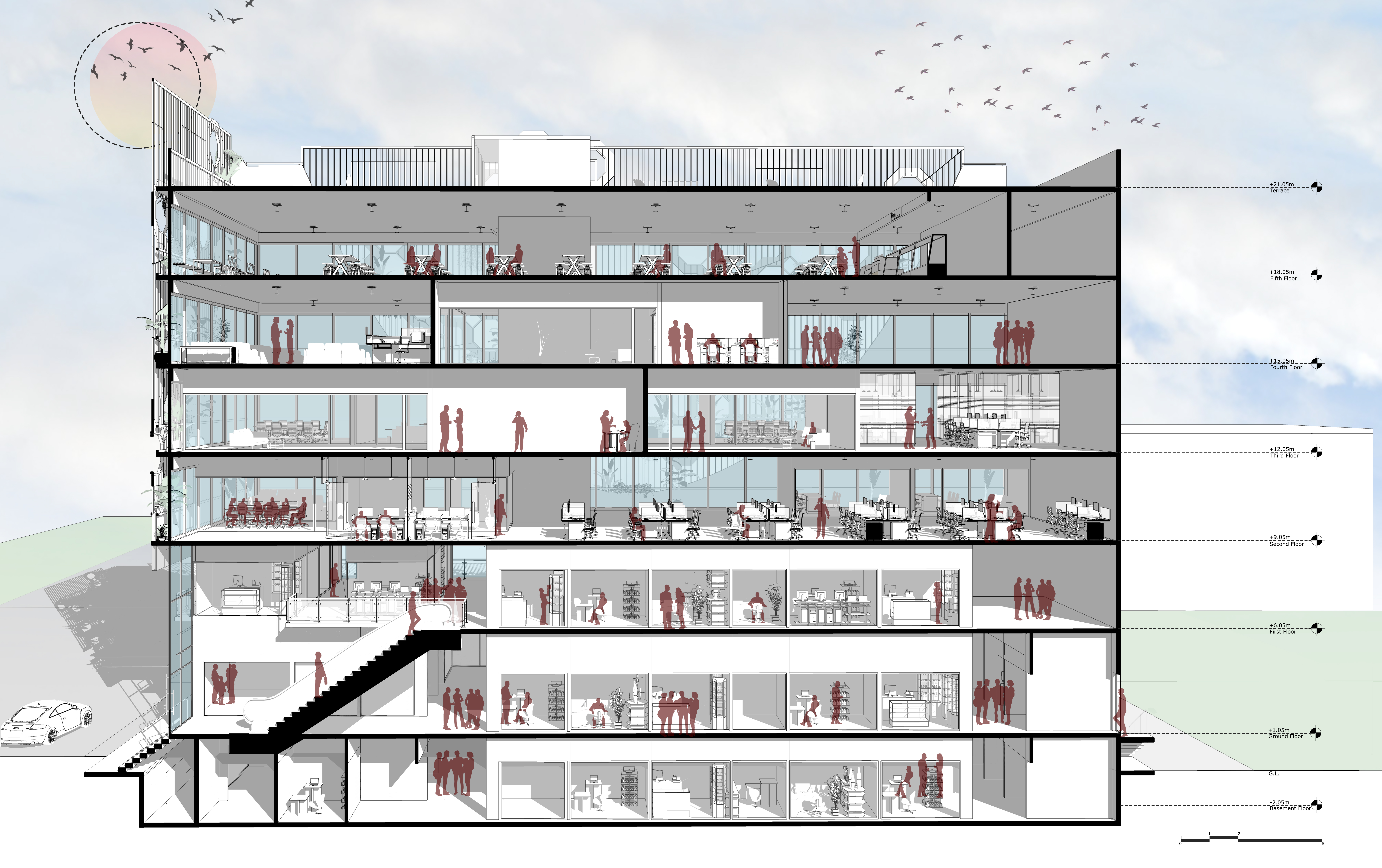 Veiled commercial comple·丨印度班加罗尔丨A.J Architects-29