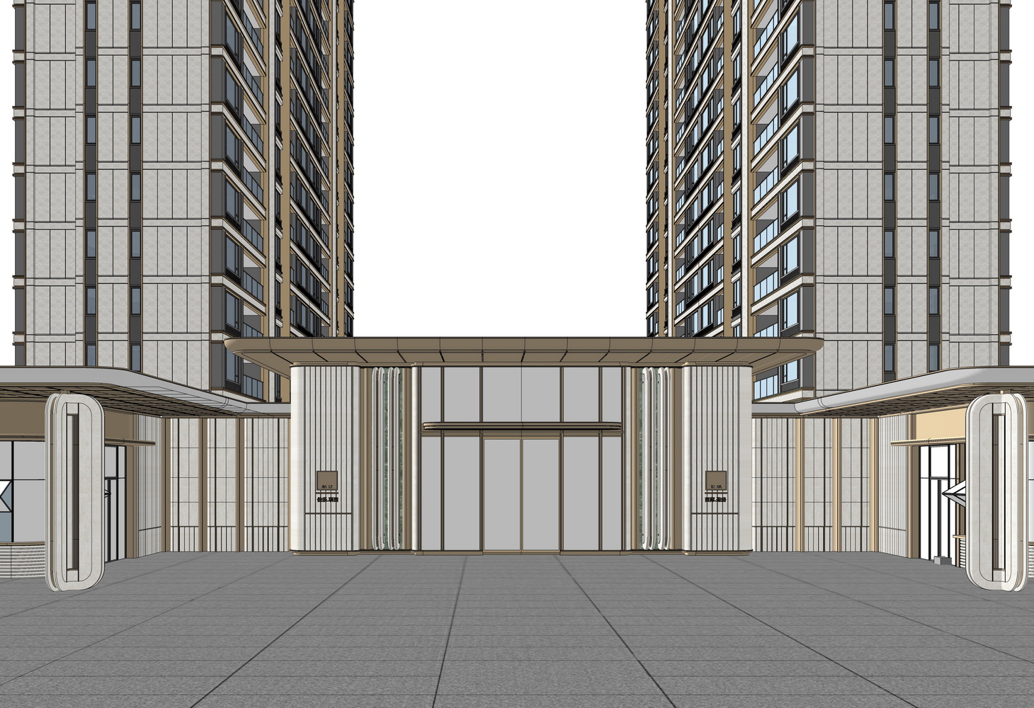 佳乐润玺示范区下沉空间SU模型-5