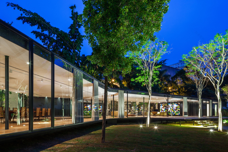 巴西圣保罗花园城市社区木钢玻亭子-38