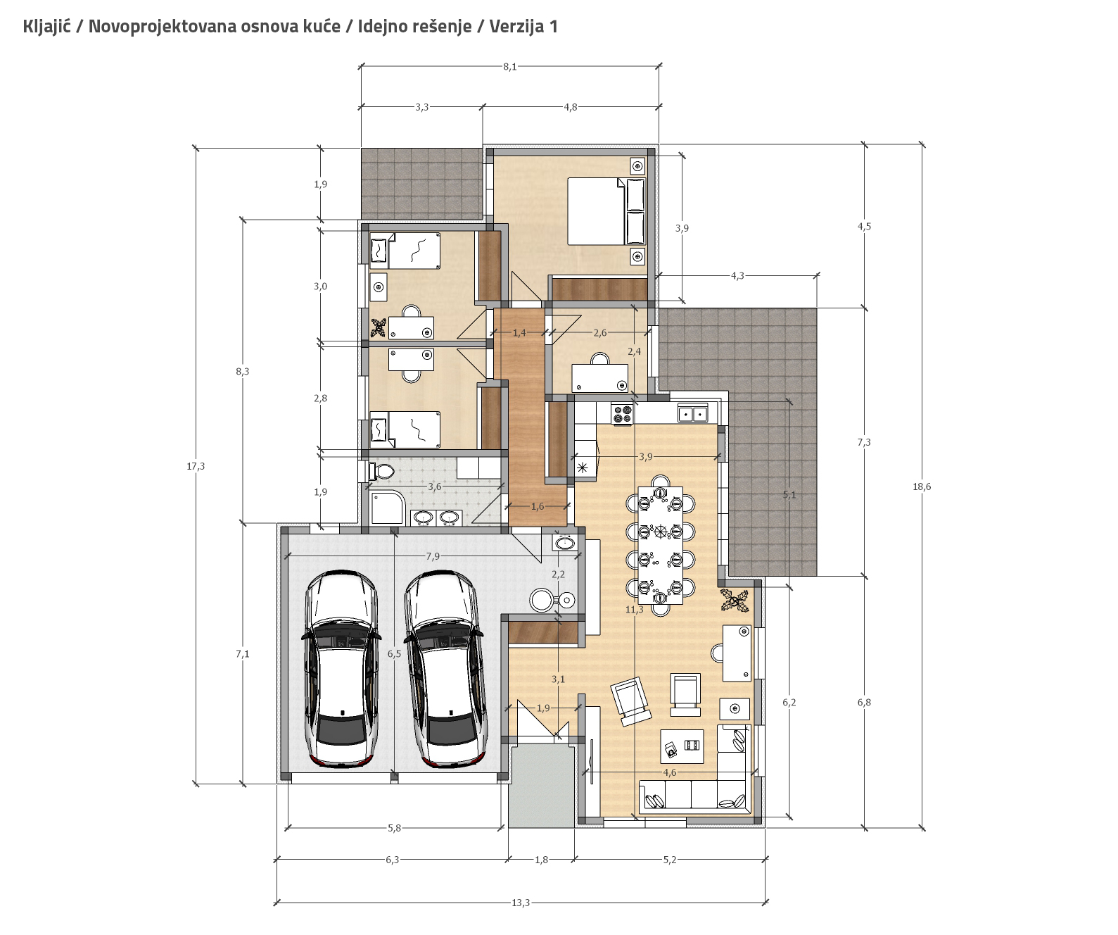Kljajić - Idejno rešenje porodične kuće-2