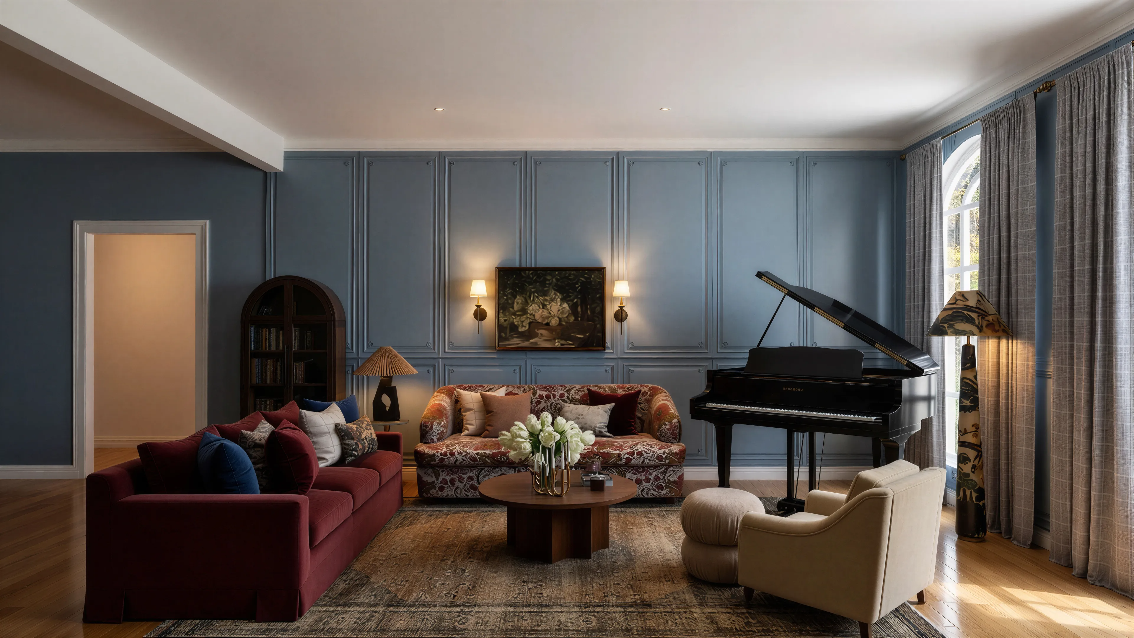 Modern Transitional & Soft Eclectic | Living Room-0