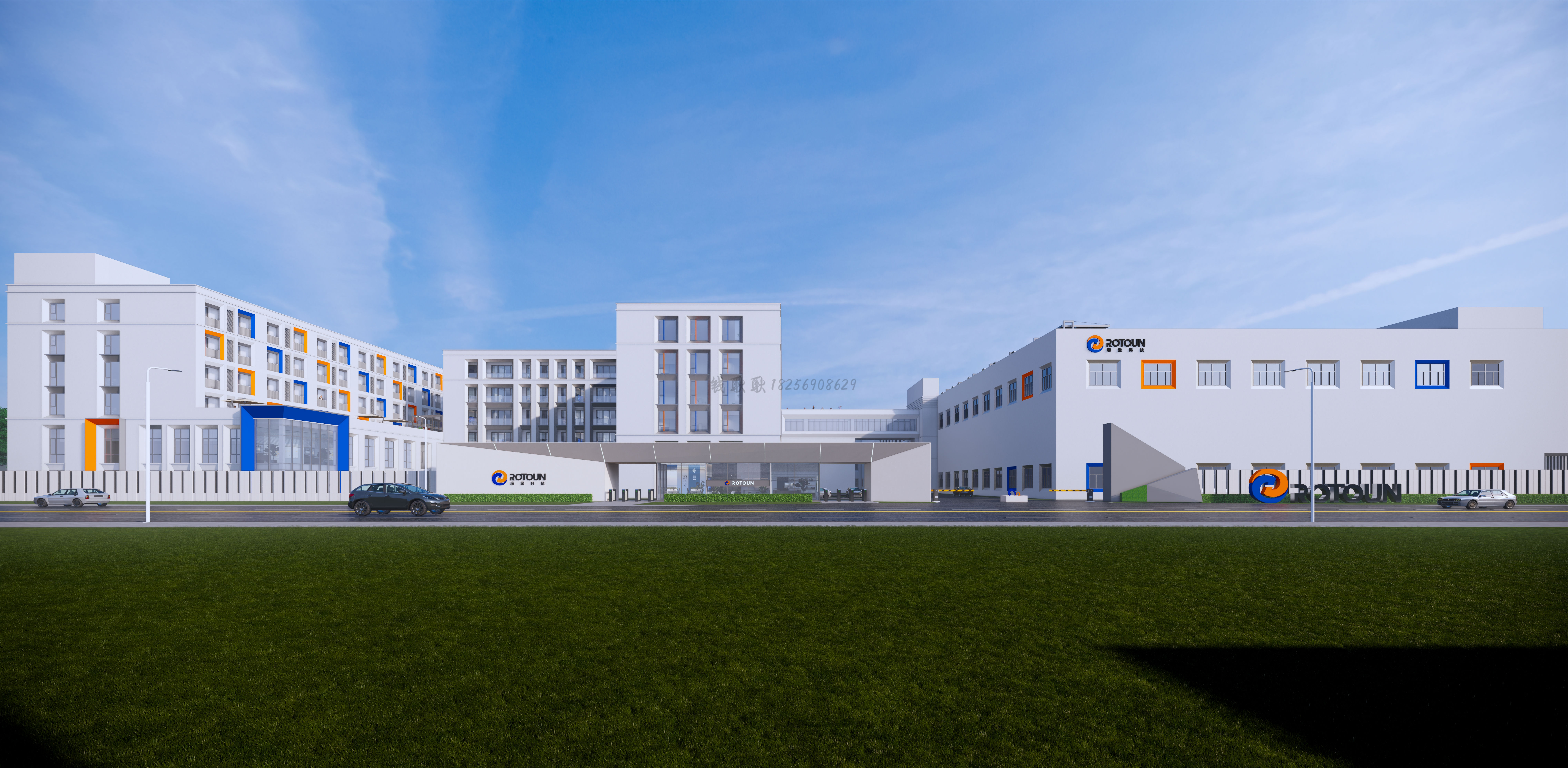 禾城装饰设计室外鸟瞰图-9