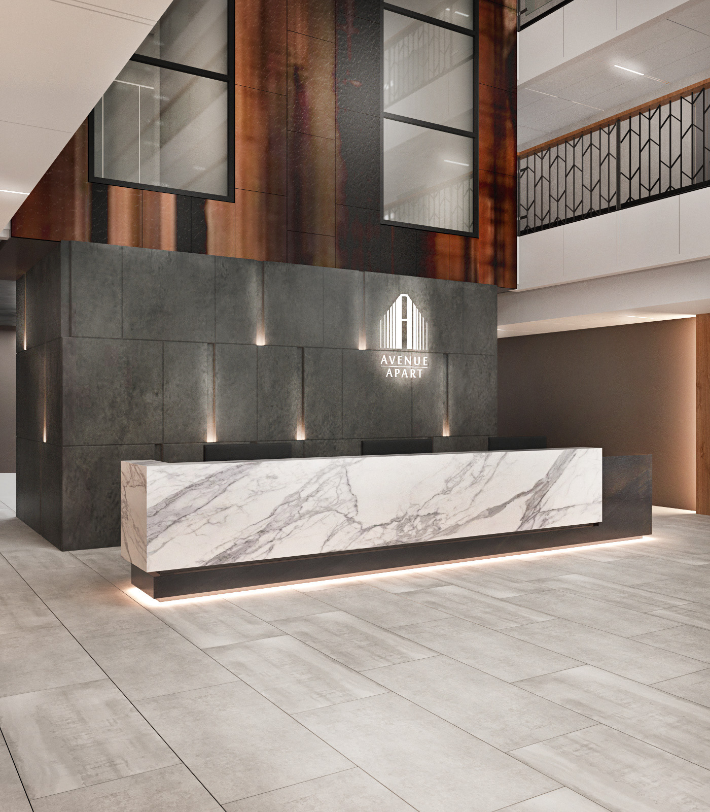 酒店大堂设计丨RedLine 设计工作室-4