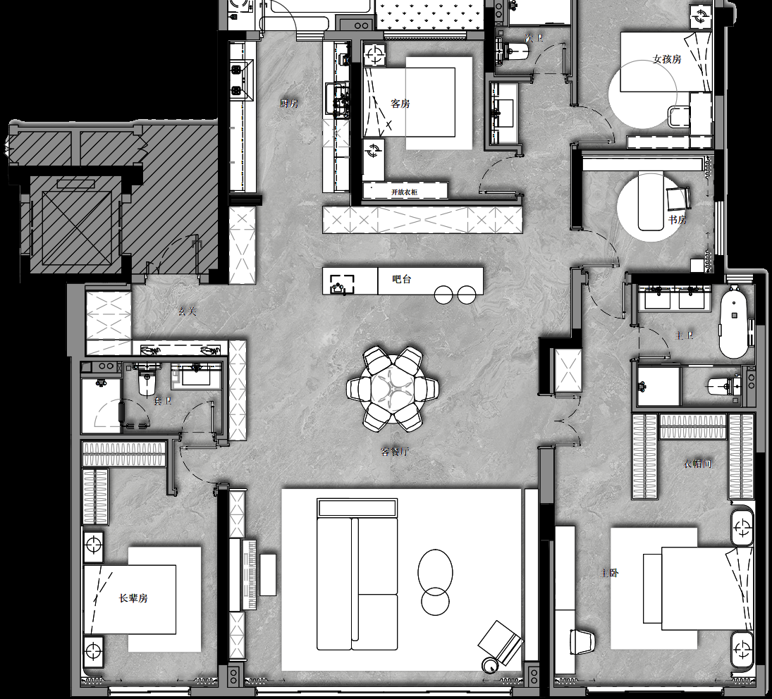 成都粼湖天境187m²&136m²样板间丨中国成都丨深圳市蜜尔室内艺术设计有限公司-33