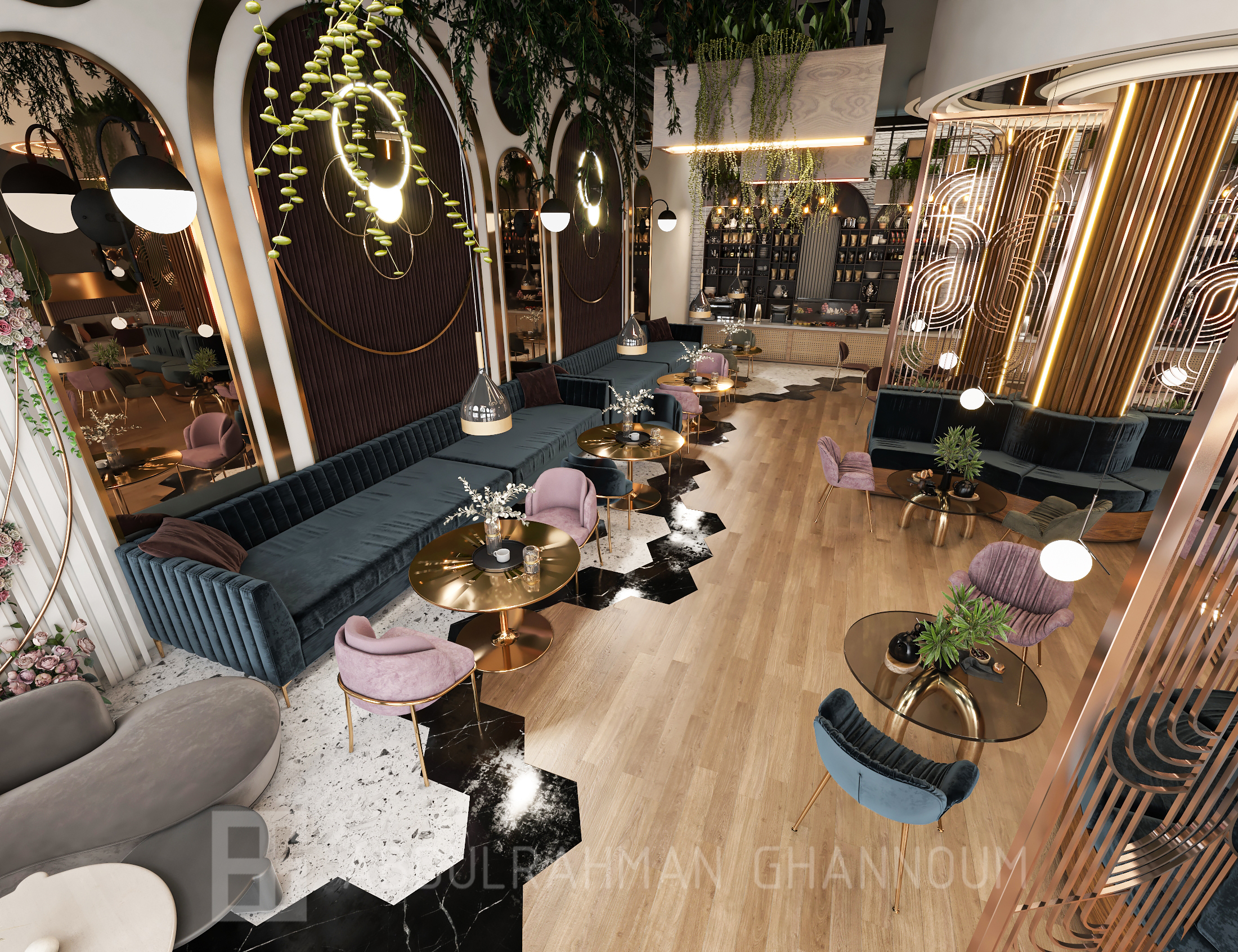 咖啡馆设计室内建筑丨沙特阿拉伯丨Eng. Abdulrahman Ghannoum-10