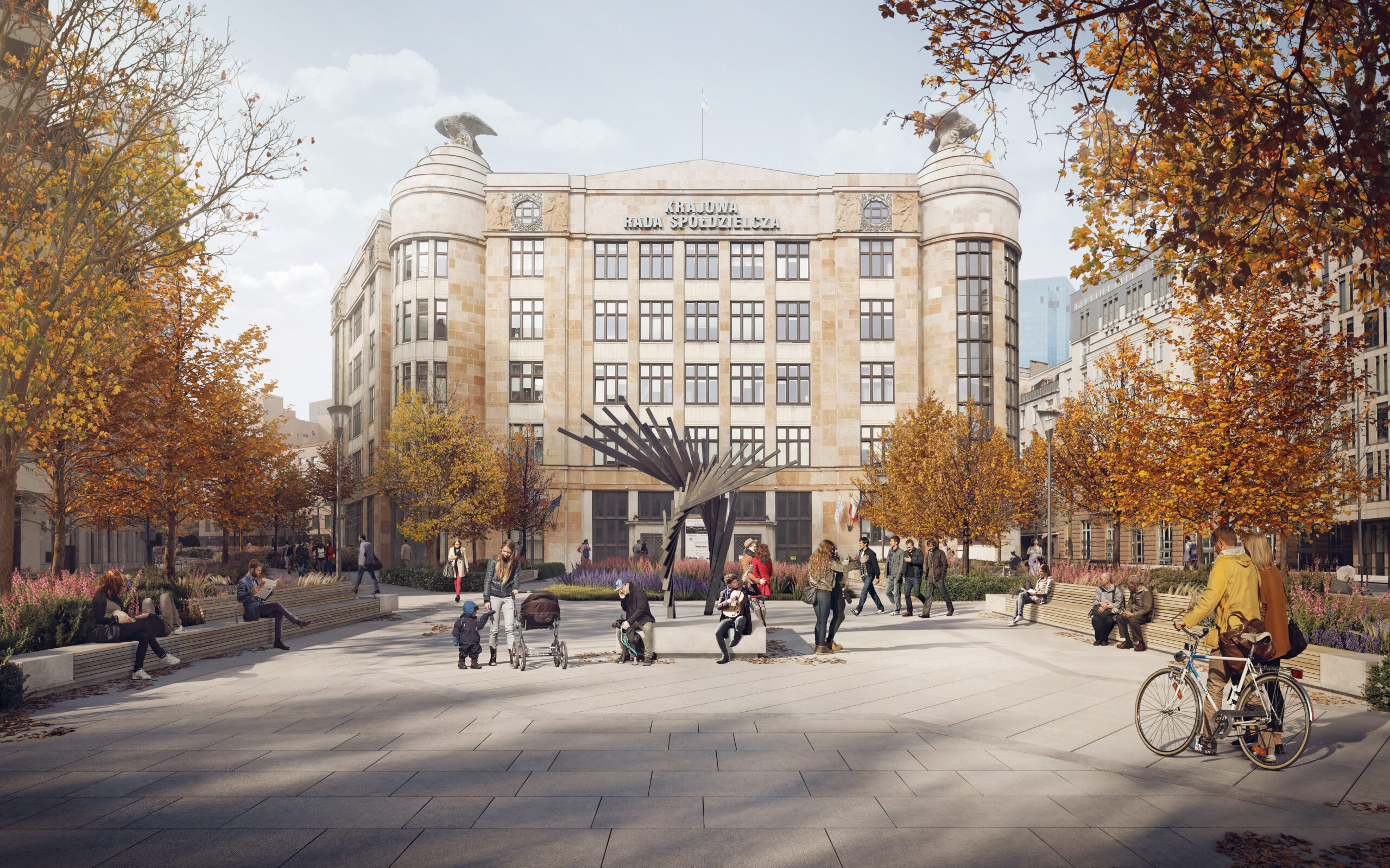 Złota Street城市景观项目丨PolandWarszawa-11