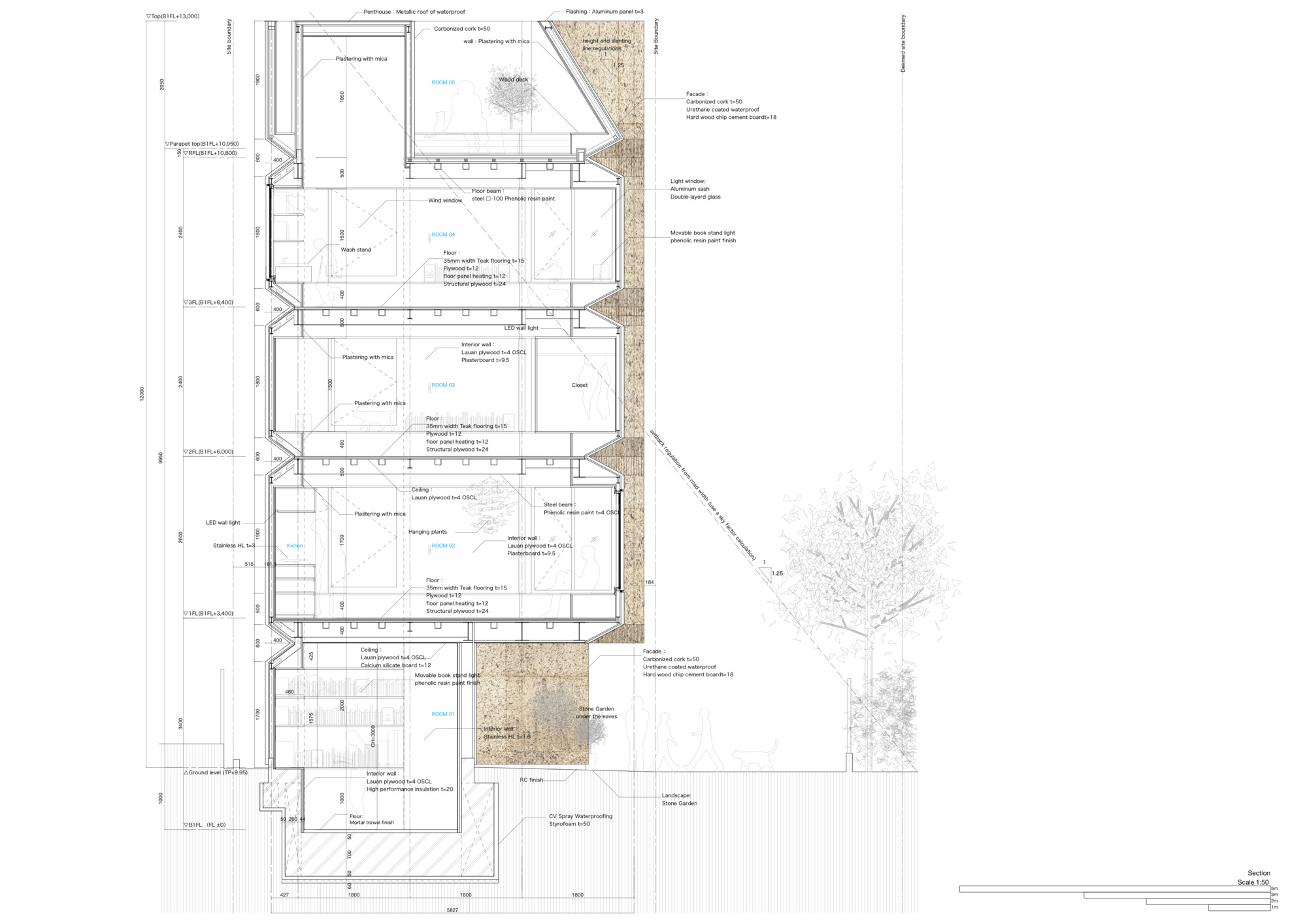 凸窗塔式住宅丨日本-30