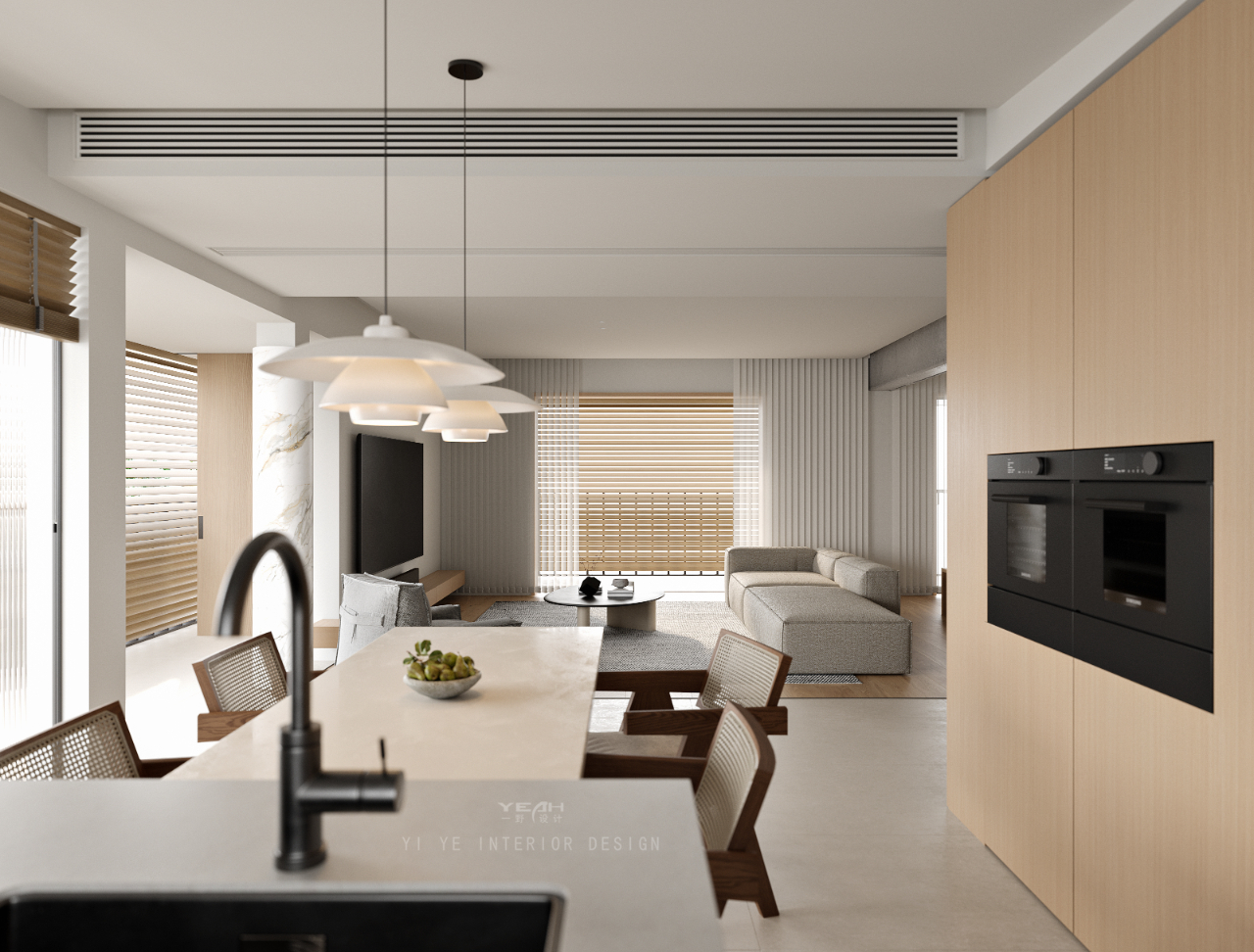 语江南 260㎡原木极简丨中国南通丨一野设计-4