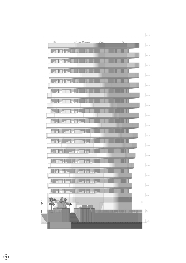 荷兰曼哈顿城市住宅大楼丨Kern Architecten-43