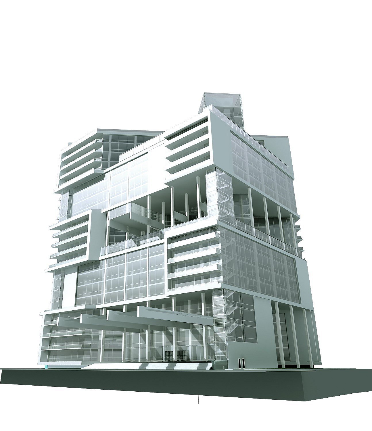 莫斯科 1 号 Zemelny pereulok 办公室和酒店建筑设计-3