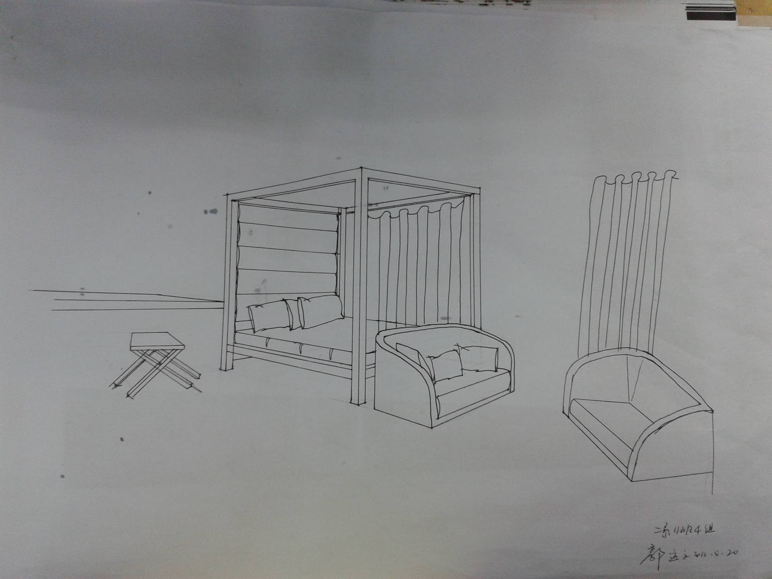 WYD+无影——几年前在特训营的手绘线稿空间-20