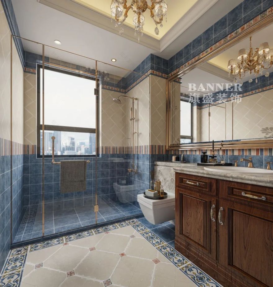 浪漫美式交响 | 西安绿地生态城别墅设计-38