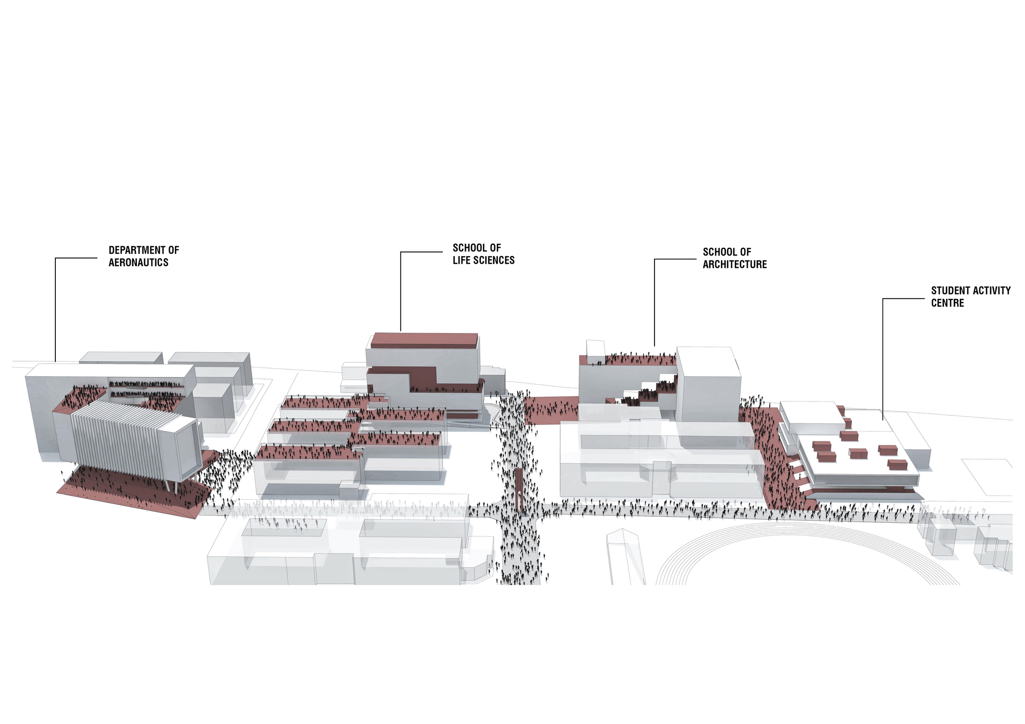 层叠梯田,重塑教育空间——Crescent 建筑学院设计-8