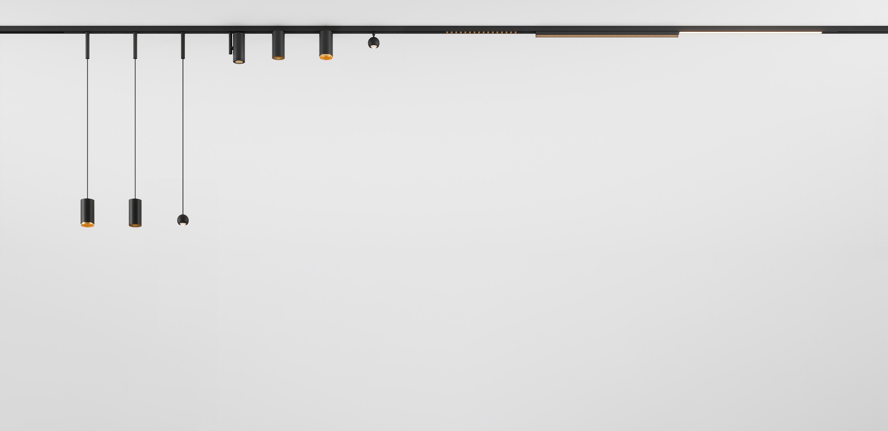 Pista track 48V surface profile 1m white struc | Éclairage architectural | Modular Lighting Instruments-0