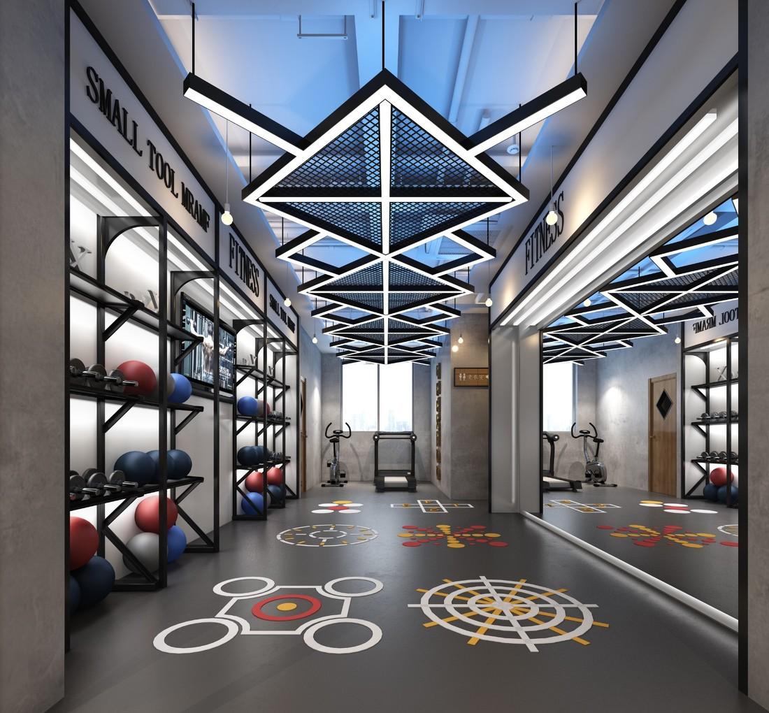 
克莱因设计丨西安搏赢健身工作室 -1