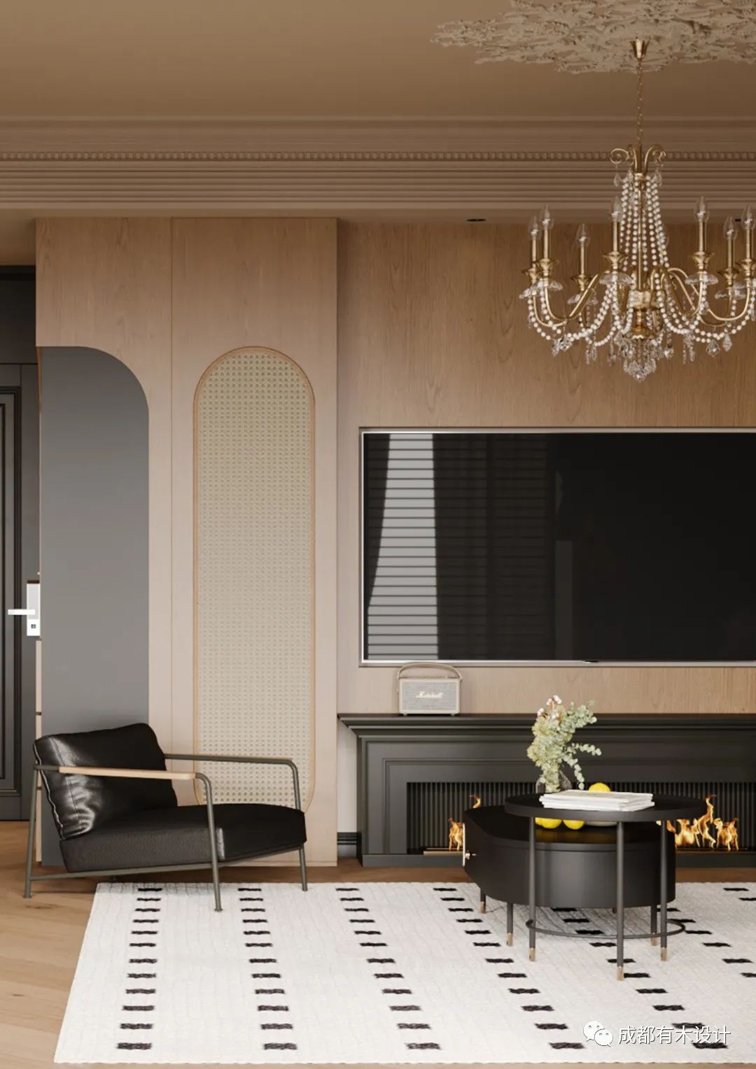 金沙城锦西观棠 · 法式复古的岁月静好丨有木设计-59