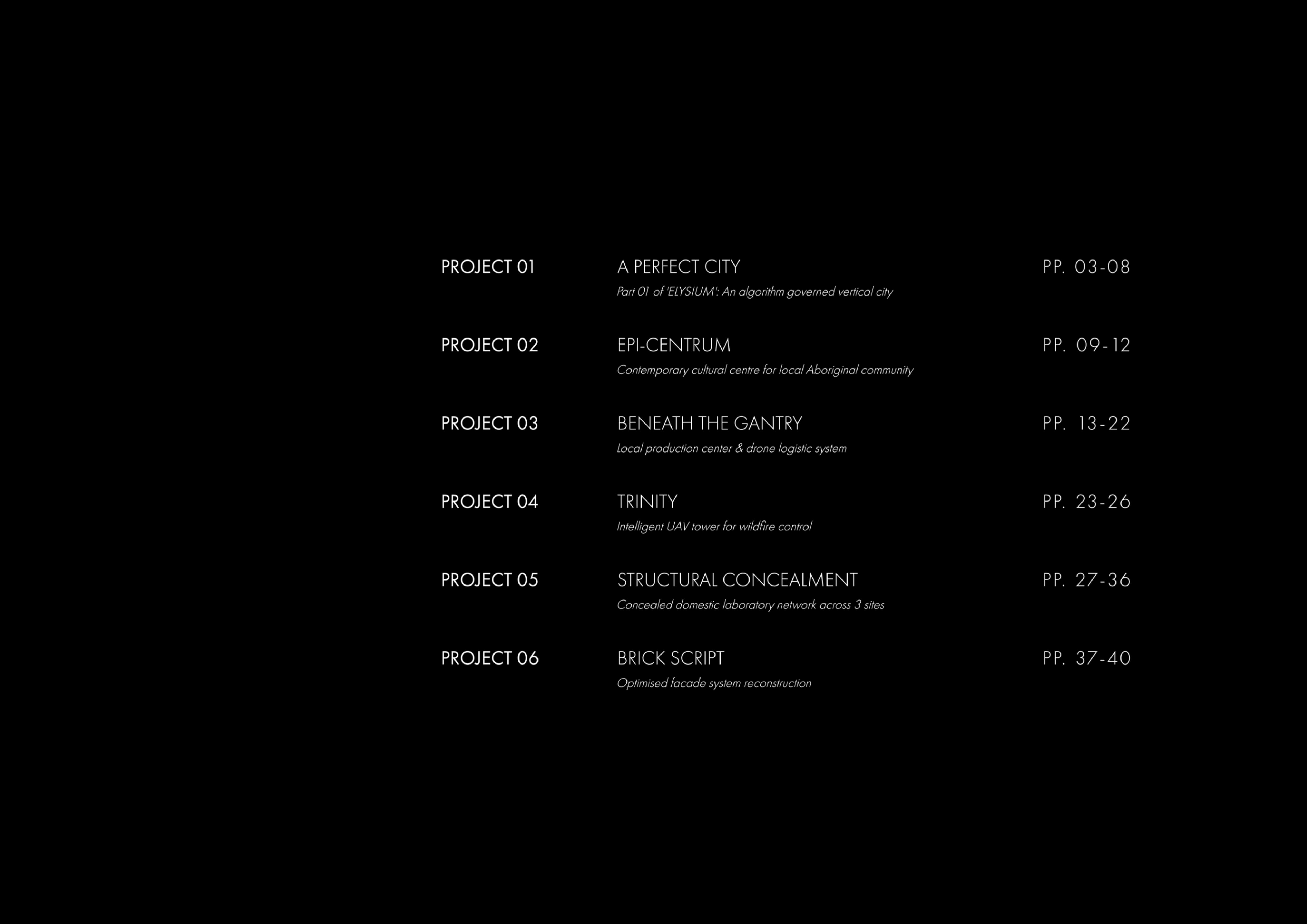 Selected works 2024-2025-2