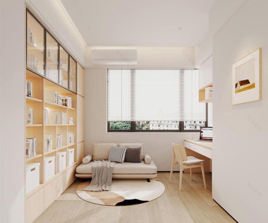 日式原木风温润住宅-29