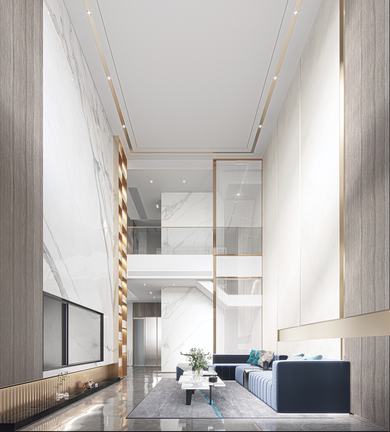 现代轻奢别墅设计-4