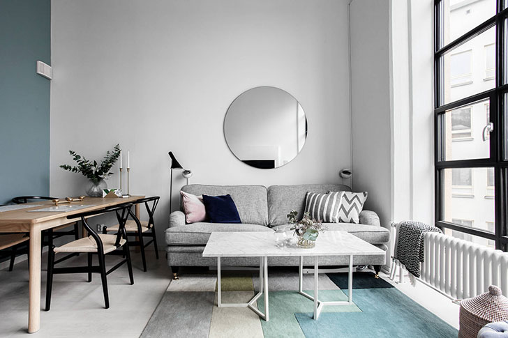 斯德哥尔摩 52 平米公寓，大窗打造纽约 loft 风格-3