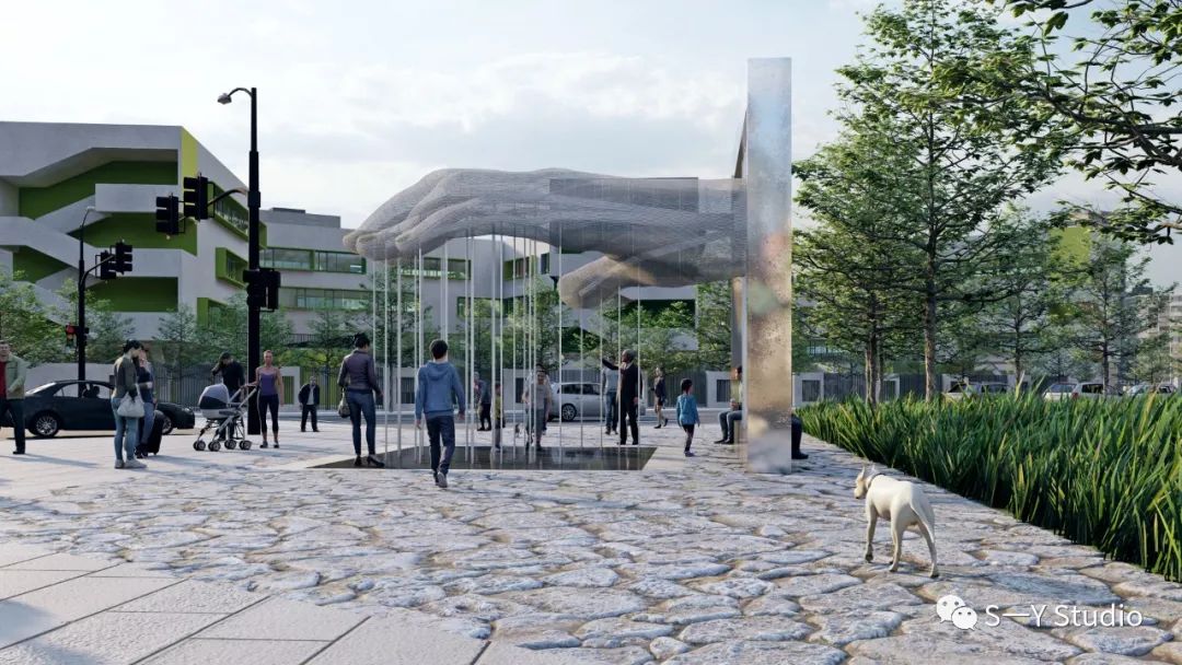 上海豫园人民路街角雕塑 · “谁的手”丨中国上海丨SY 工作室-40