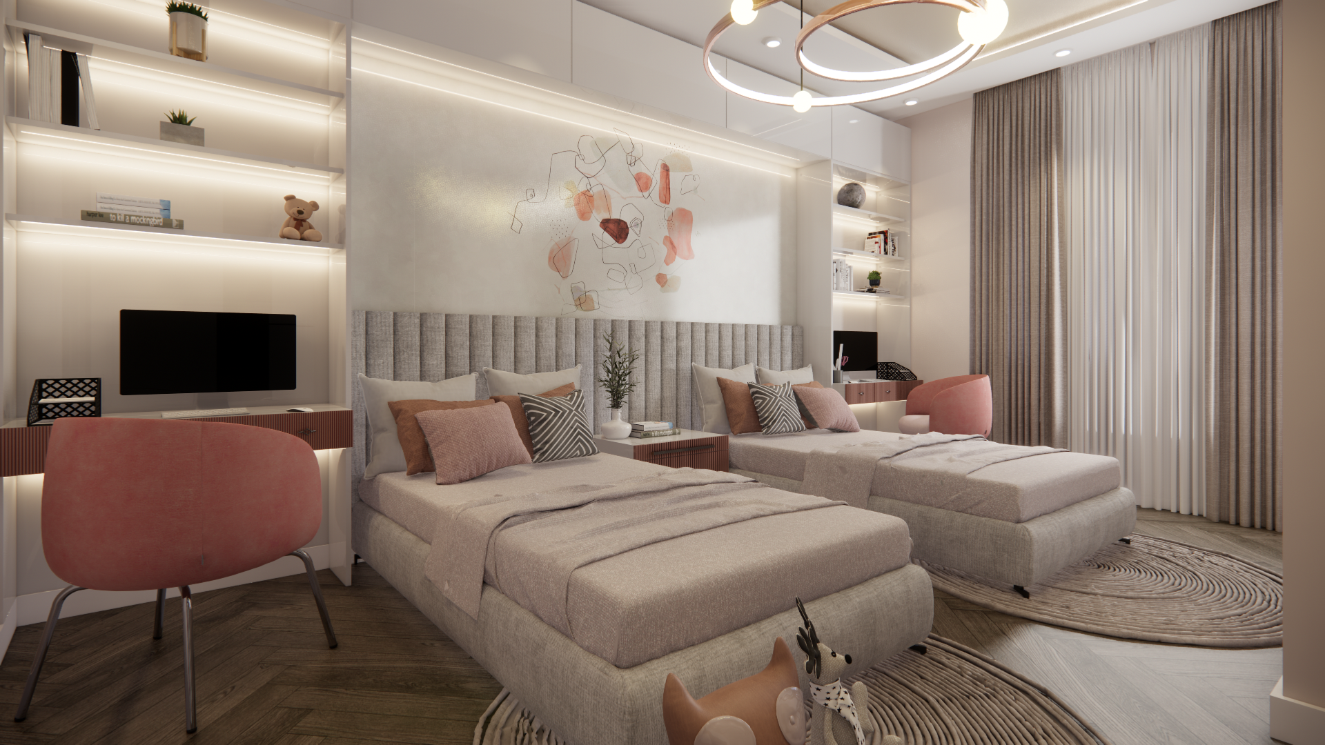 女孩房间丨I N T E G R A T E D + OFFICE-10