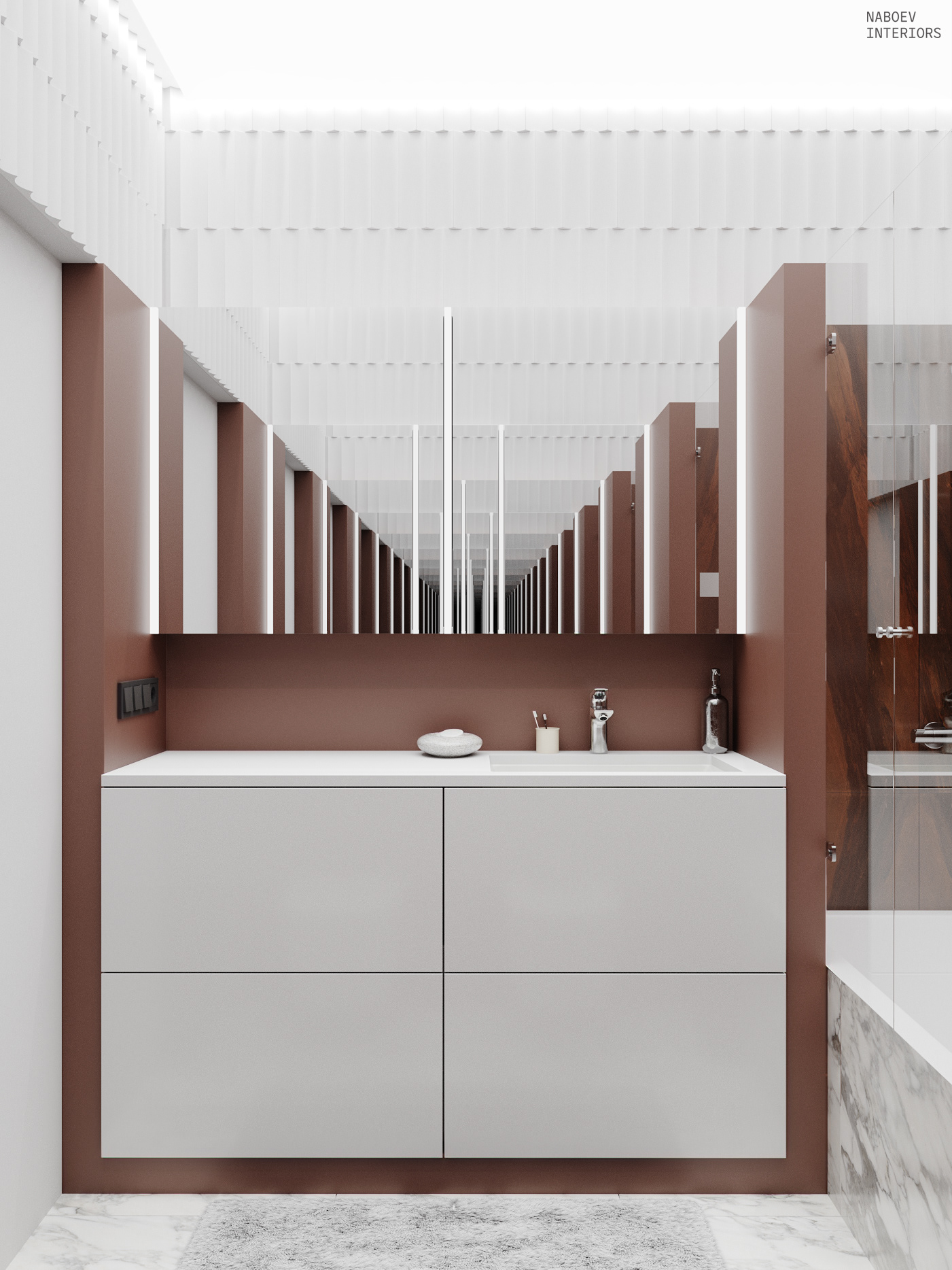 ЖК «Румянцевопарк» 公寓室内设计丨Набоев Д.А.-19