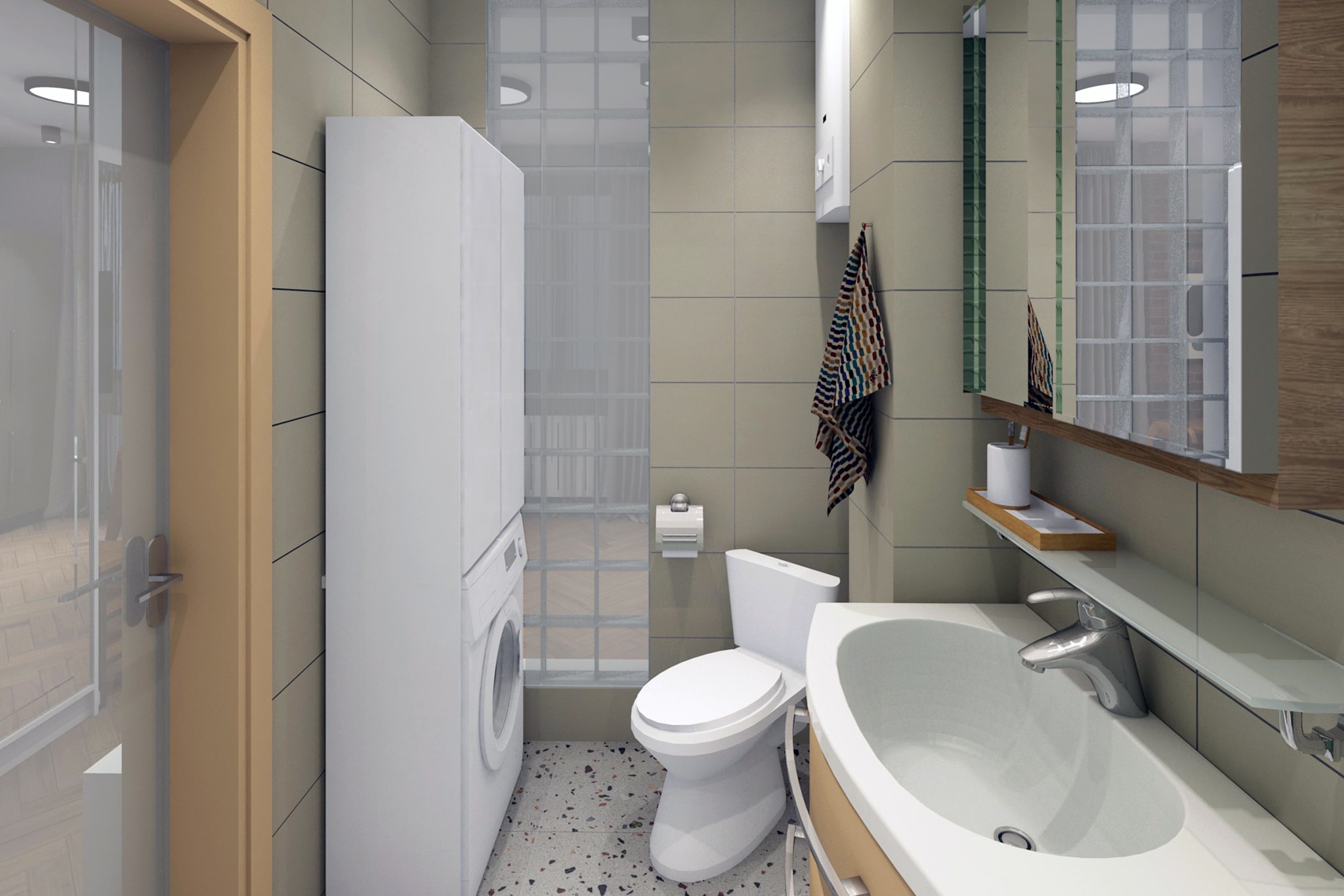 A 35 metre flat for a family of four-8