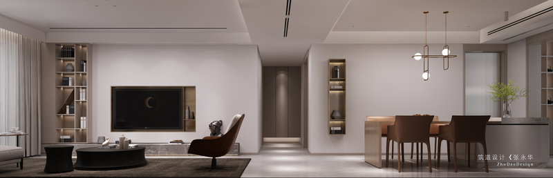 筑道设计丨丛林印象 | 现代风格家装的艺术魅力-11