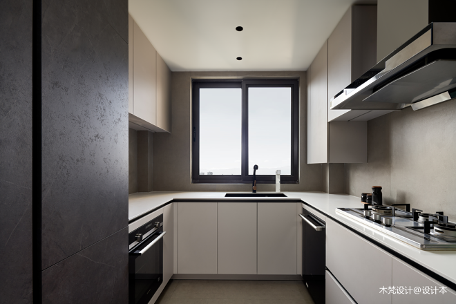 语文老师独居105㎡现代简约家：岛台餐桌、独立猫房、超大办公区-78