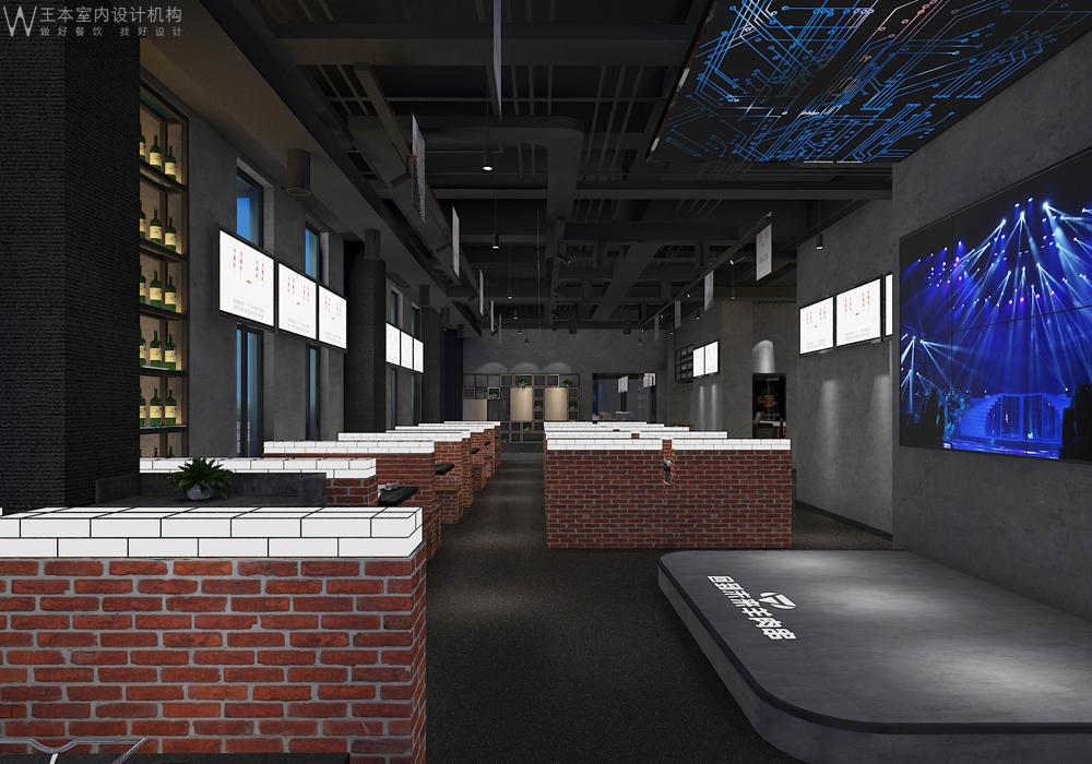 
西安回到未来羊肉串烧烤店装修设计 -1